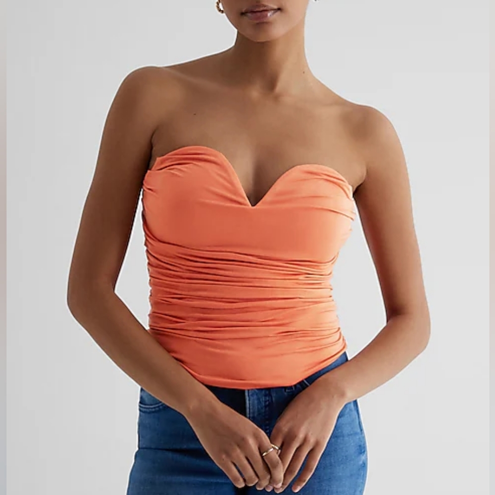 EXPRESS: Body Contour Sweetheart Neck Corset Top